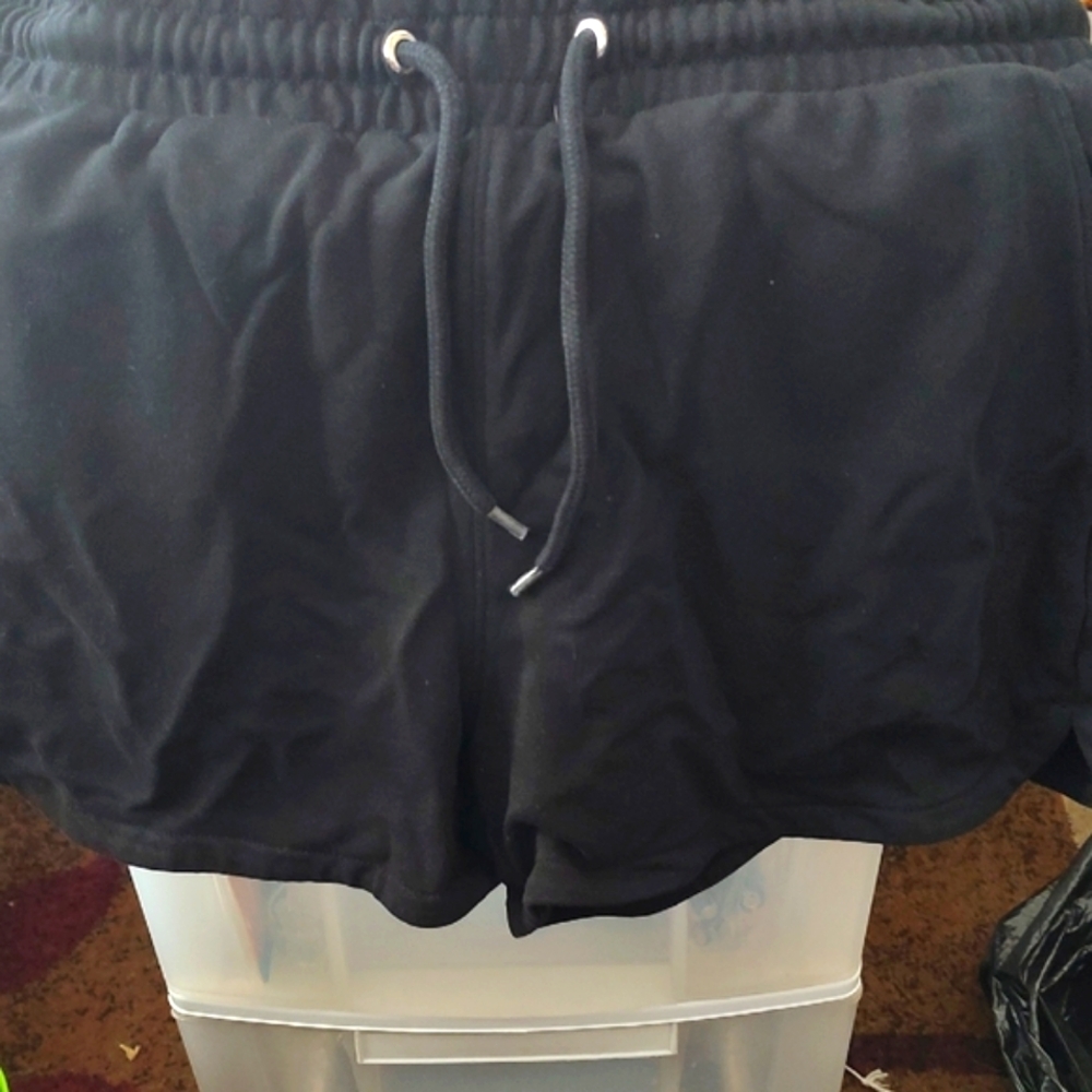 Black Drawstring Shorts